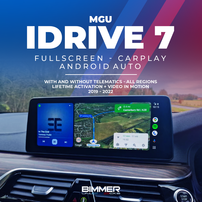 iDrive 7 MGU Carplay Activation + Android Auto 2019-2022