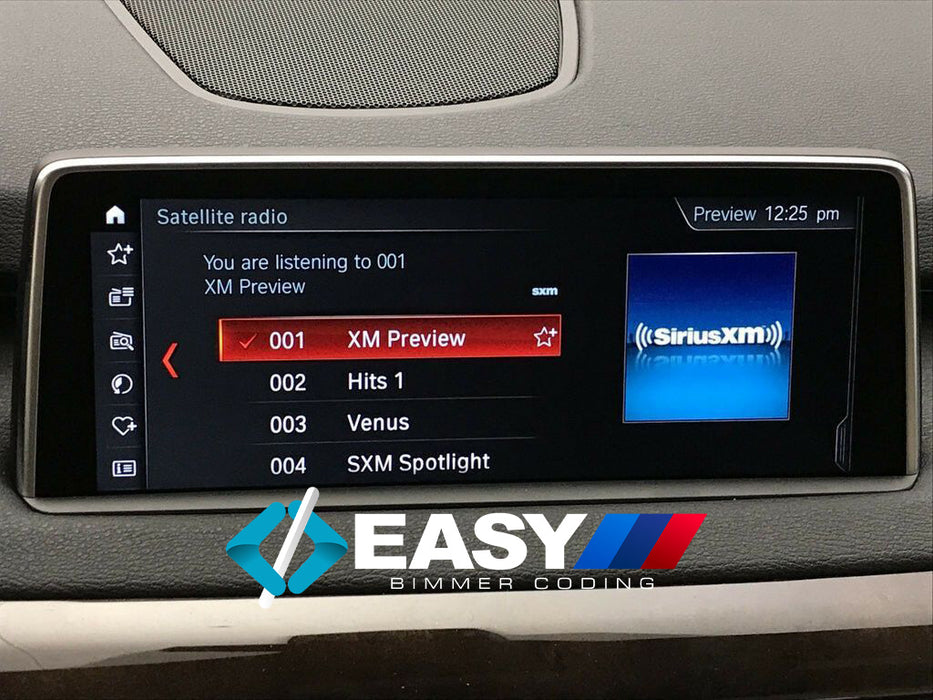 BMW Sirius Satellite Radio Activation