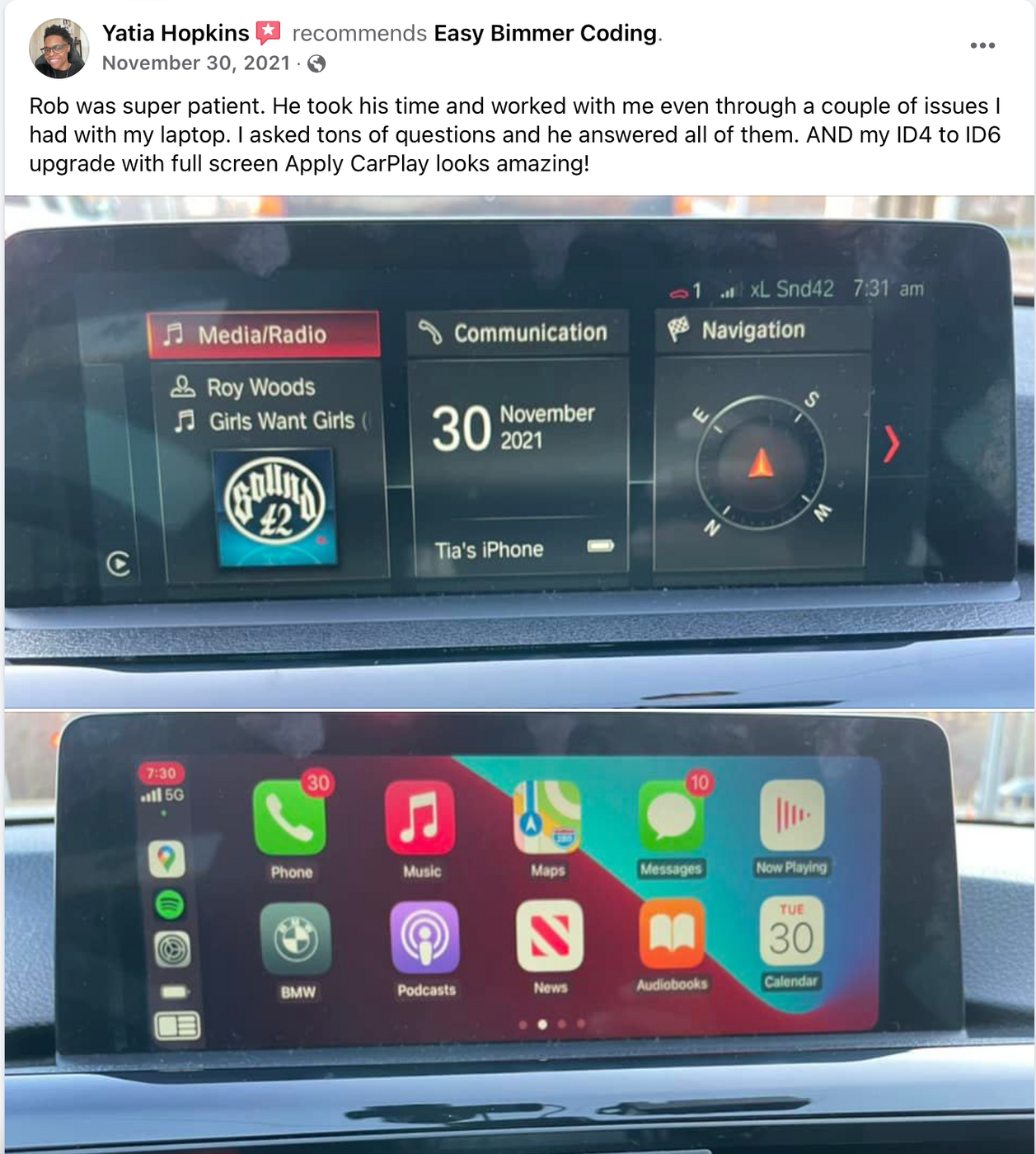Bimer Apple BMW iDrive Firmware Update + Apple Carplay - Easy Bimmer Coding